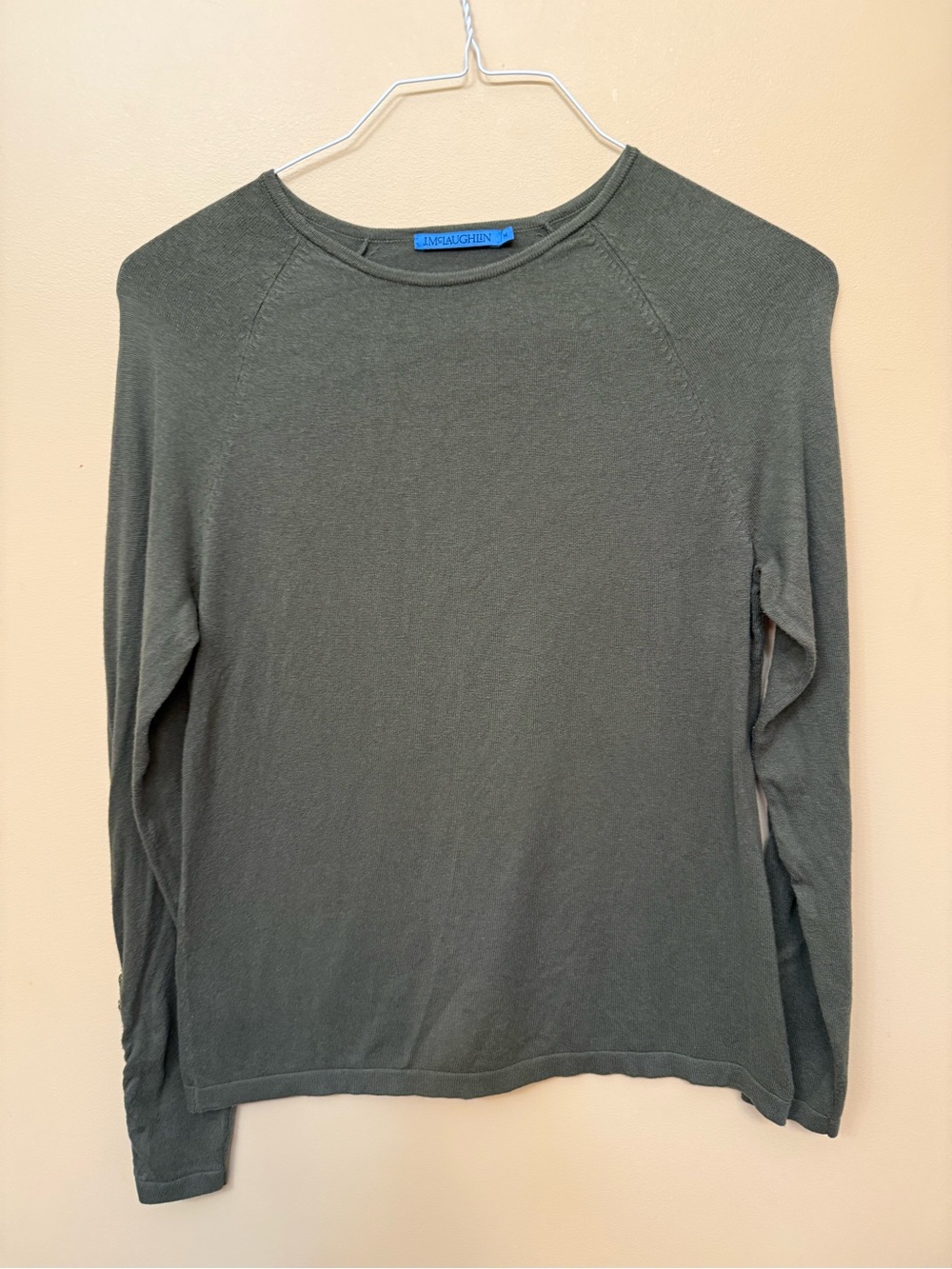 Sundry Women's Olive Crewneck Sweater